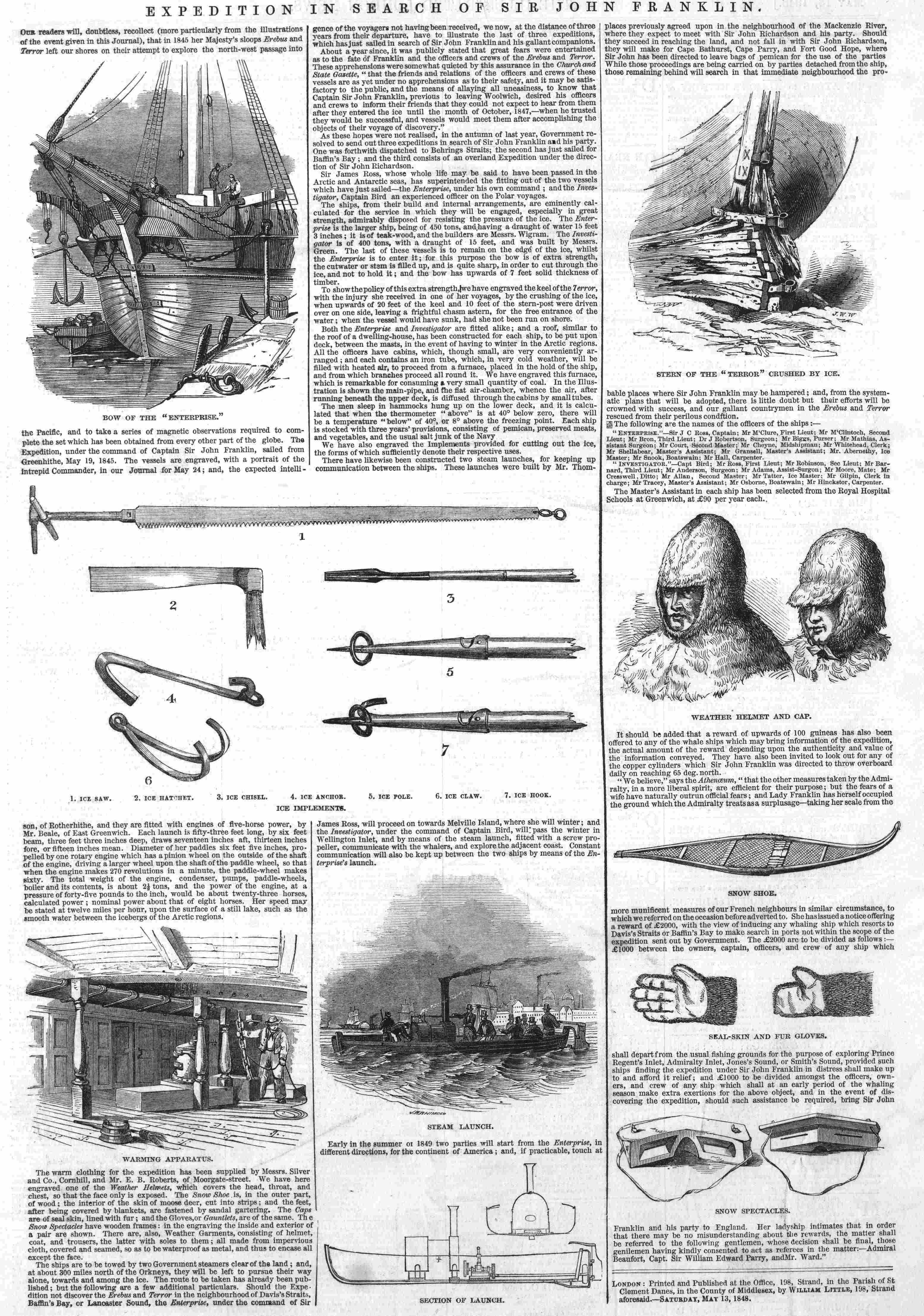 search for franklin jan 22 1848
